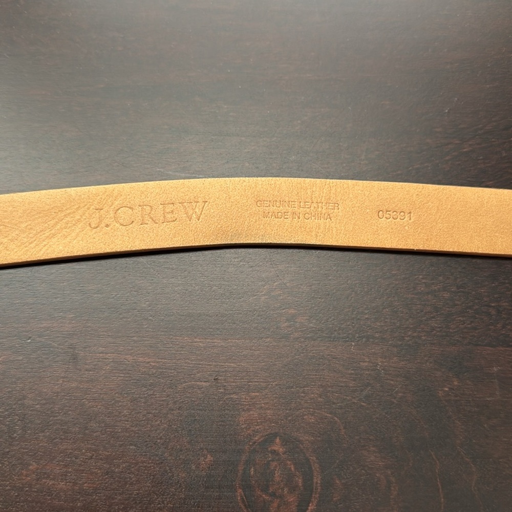 J. Crew Genuine leather belt with gold details M - Picture 3 of 4